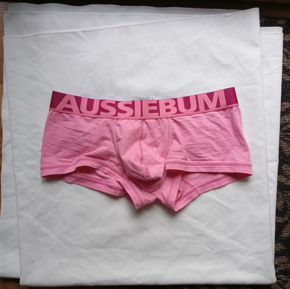 Aussiebum pink boxer briefs medium